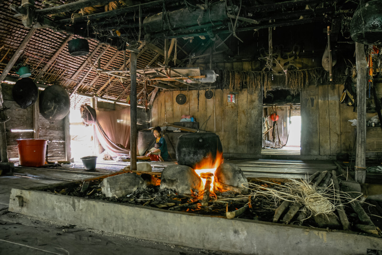 mentawai uma clan house inner room