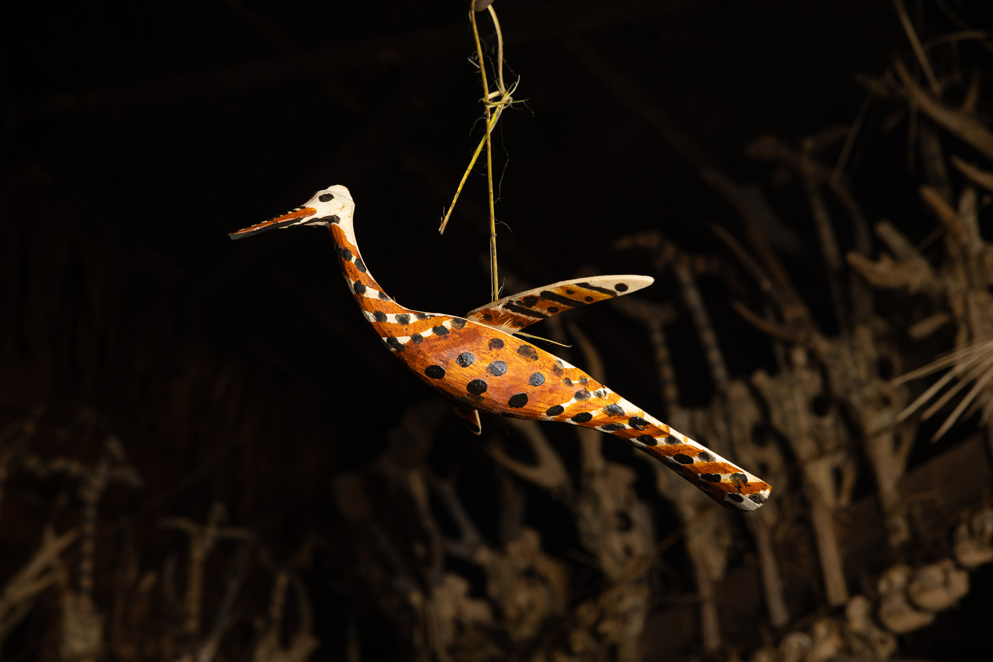 umat simagere toys for the souls bird woodcarving in Mentawai uma on Siberut