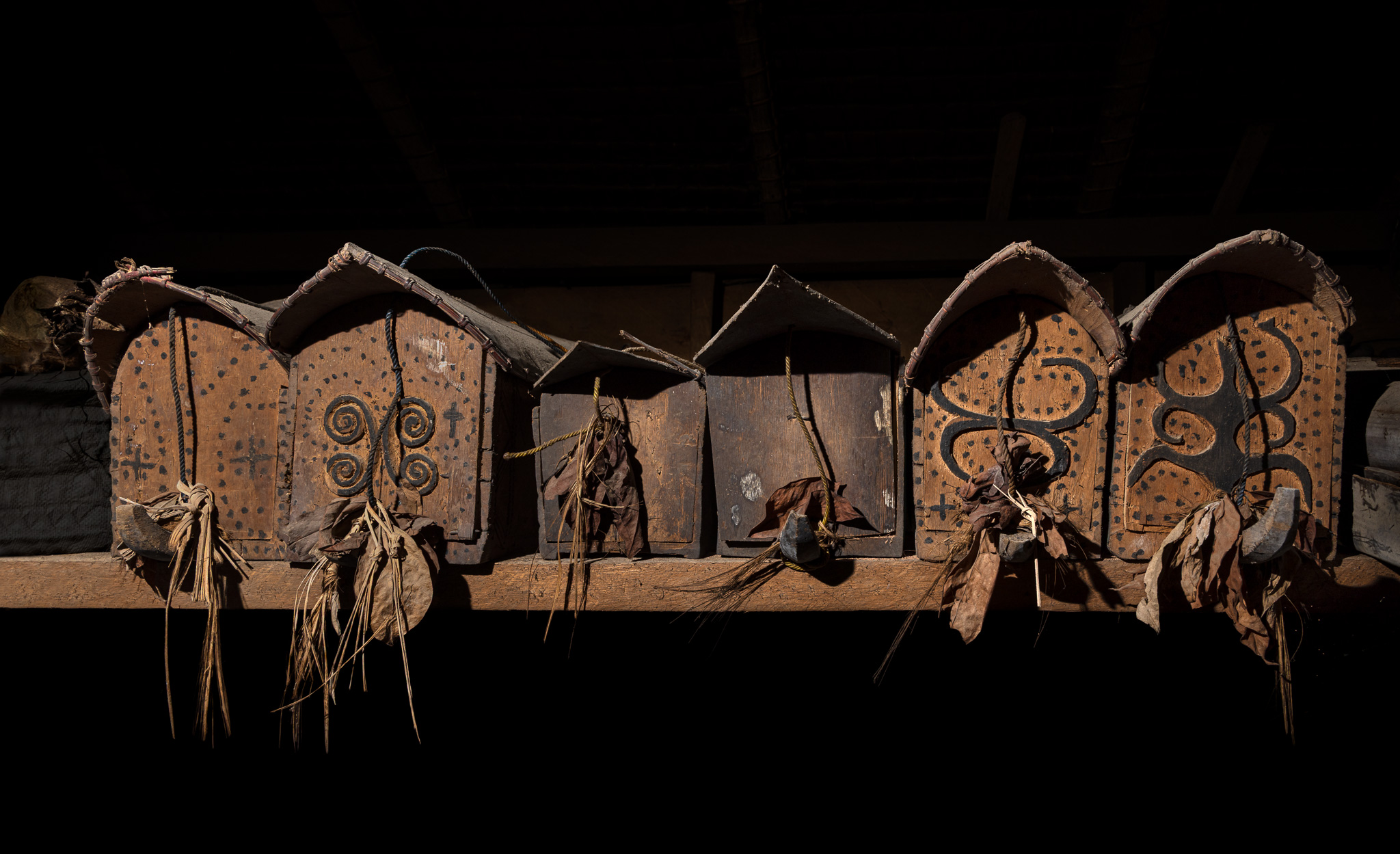 Mentawai shaman salipak sacred box, on Siberut Island