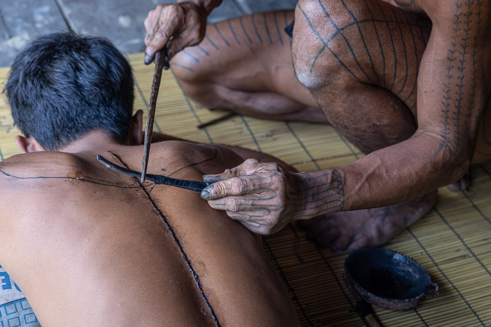 Mentawai Sarepak Abak tattoo