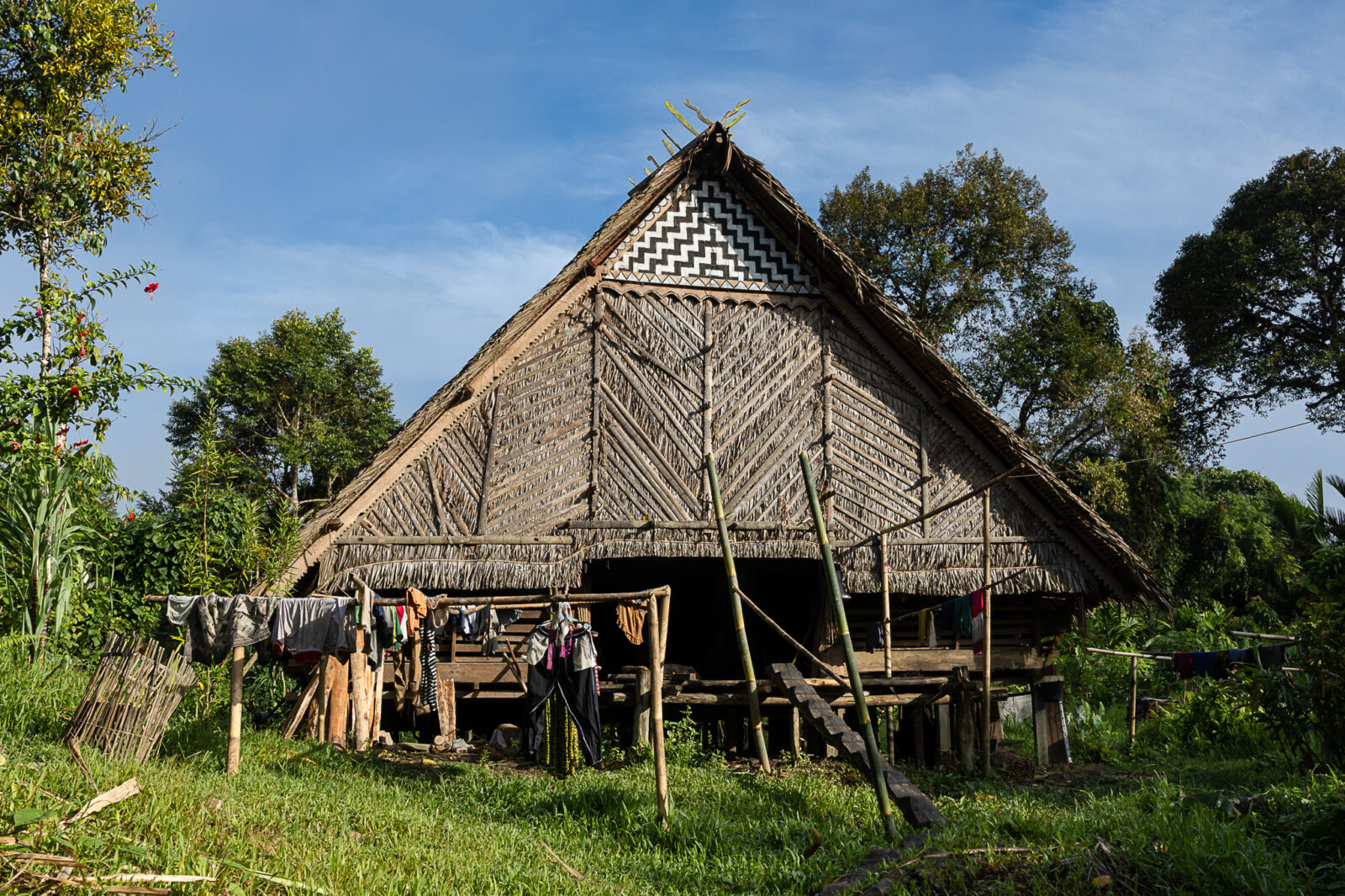 Traditional Mentawai house, called uma