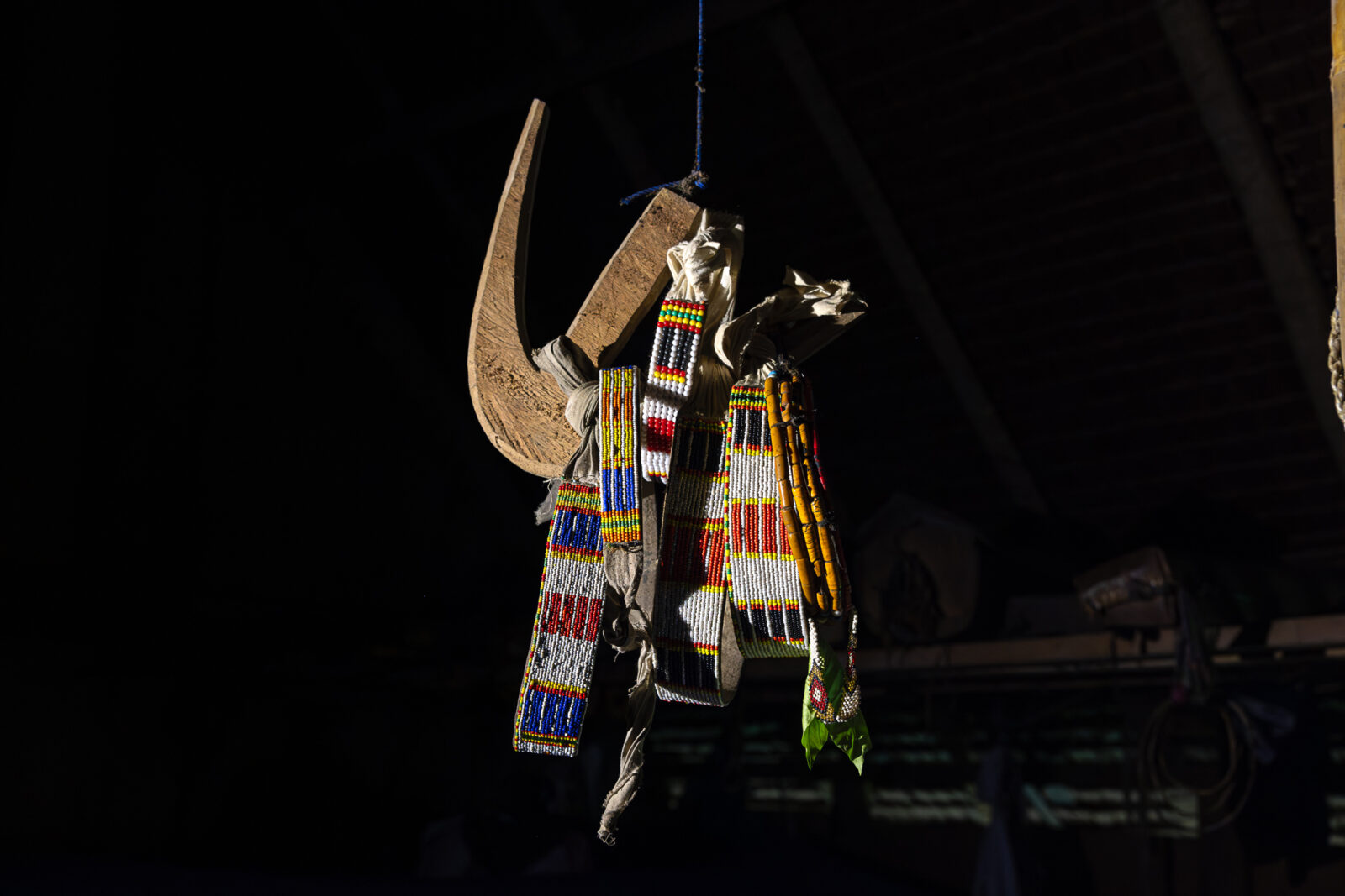 Mentawai shaman ritual attire on Siberut