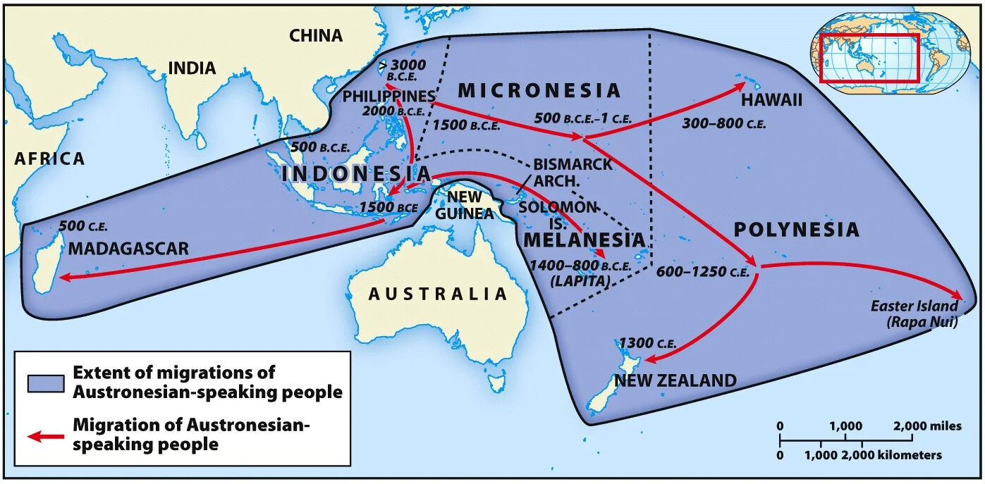 Austronesian Migration map