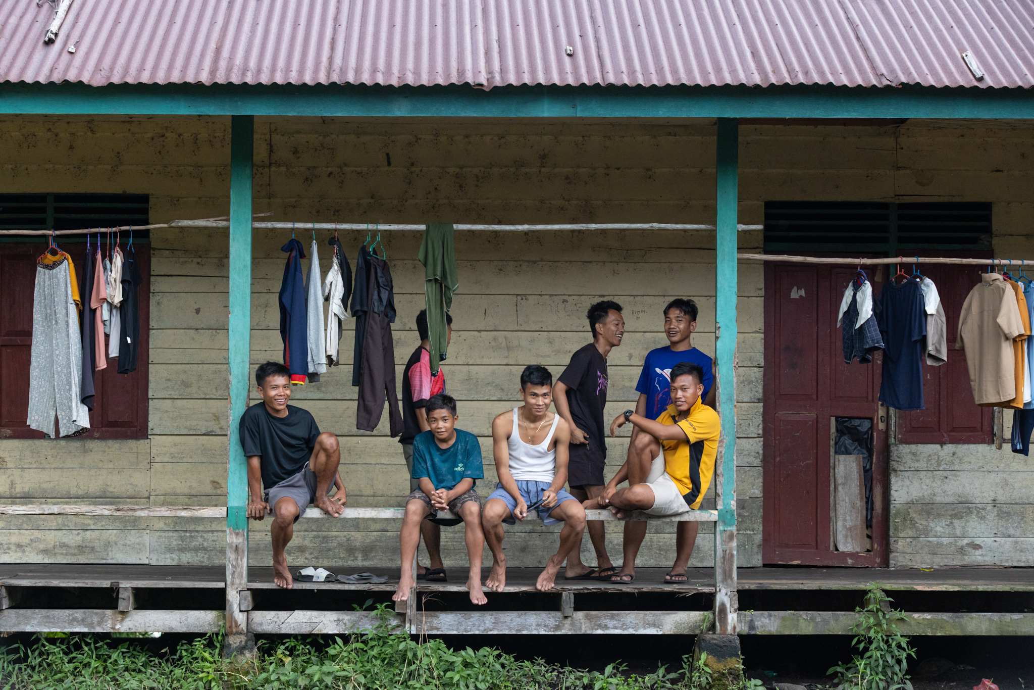 Mentawai teenagers in the north of Siberut Island